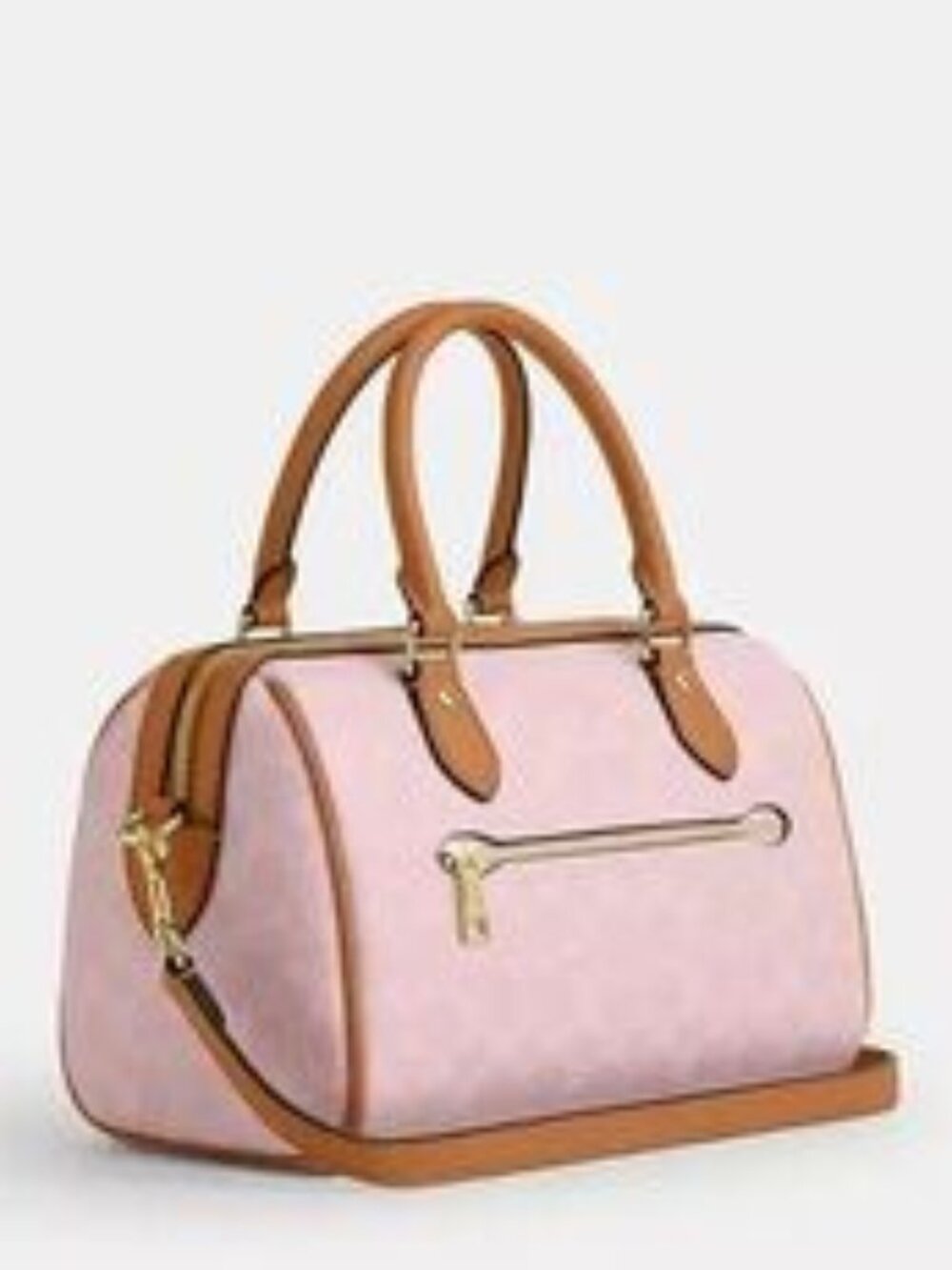 NWT！COACH Medium Rowan Satchel Bag In Signature Canvas With Charms（CEA18）